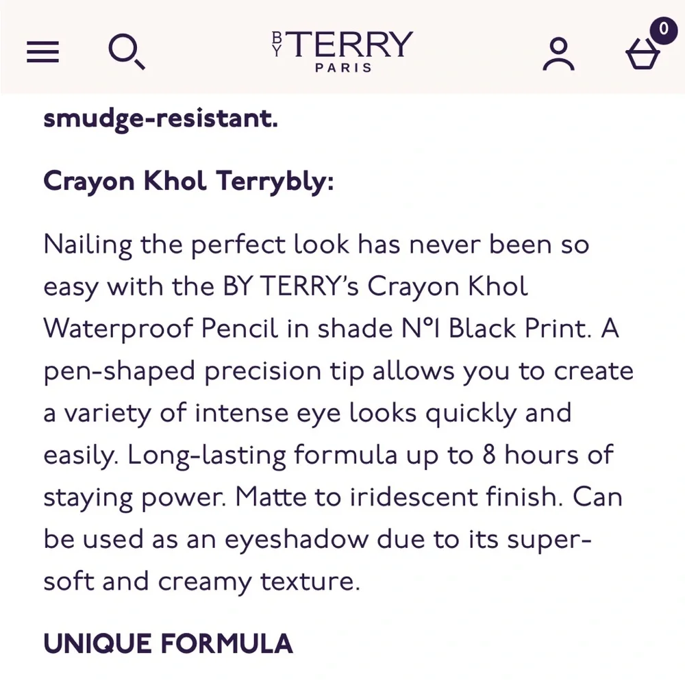 BY TERRY CRAYON KOHL EYE PENCIL